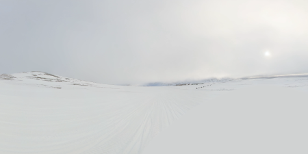 Snowmobile and Geysir in Iceland